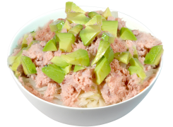 Salade thon cuit mayo avocat